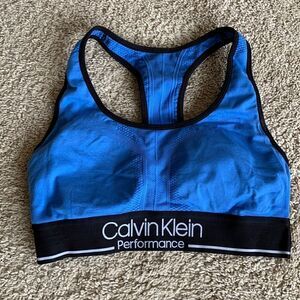 Calvin Klein Performance Sports Bra Royal blue size small‎